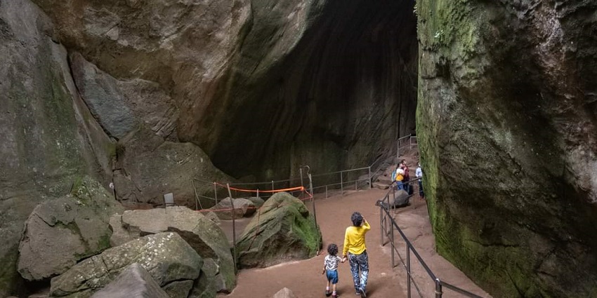 Ancient Edakkal Caves with intricate rocks - places to visit near Wayanad adventure Parks