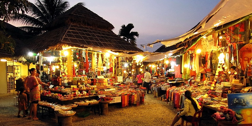 Shopping at markets and eating delectable food are two of the best ways to have fun.