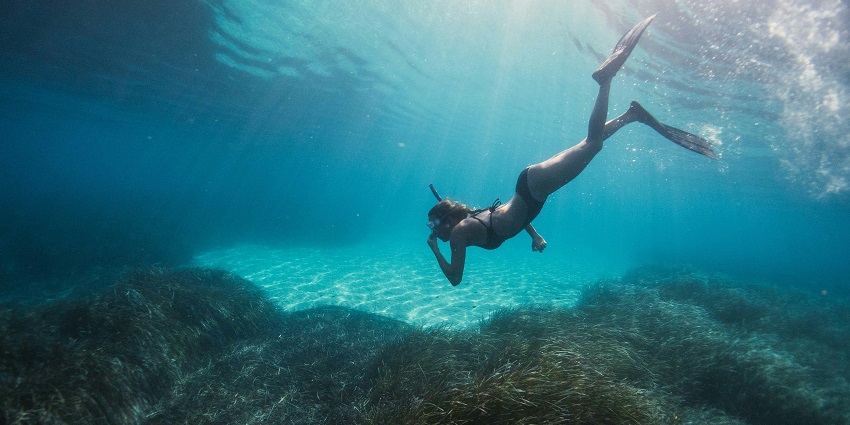 Snorkelling is one of the best water sports to indulge in when you are in Guitar Island Beach.