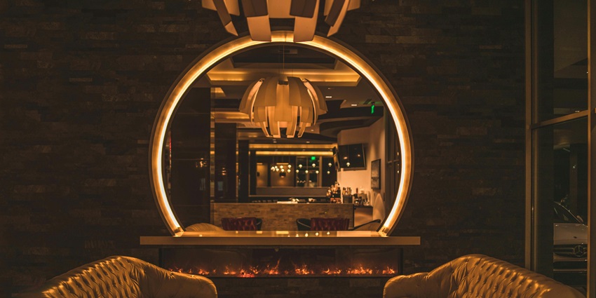 View of the exotic ambience inside Full Moon Cafe, offering a memorable experience.