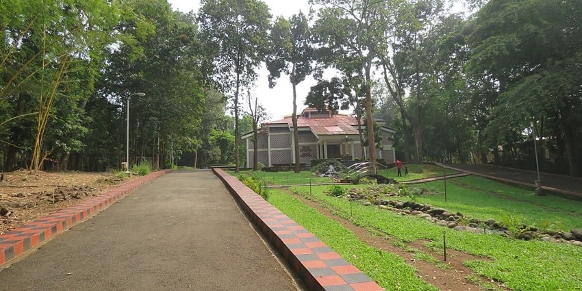 Scenic shot walk and garden together - Teak Museum in Nilambur, Kerala