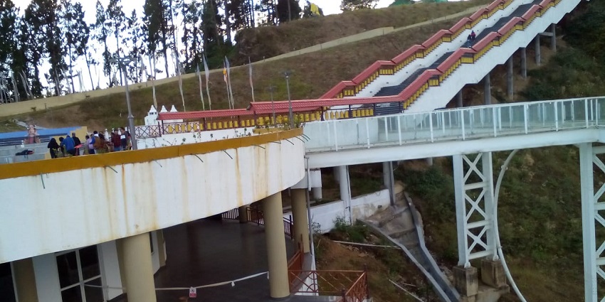 Glass walking in pelling - one of the best places to visit near Pemayangtse Monastery