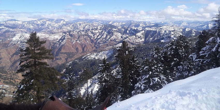 Himalayan Range visible from Jibhi