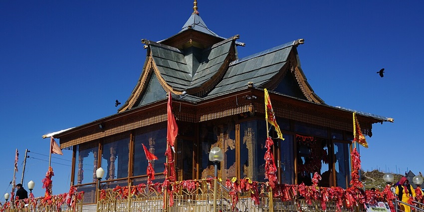 Hiking to the famous Hatu Temple is one of the best things to do in Narkanda, Shimla.