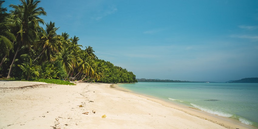 Tarmugli Island is one of the islands to visit in Mahatma Gandhi Marine National Park.