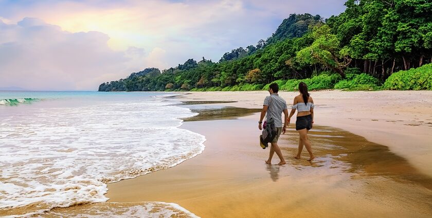 Beach in Havelock - one of the best places to visit in Andaman for honeymoon