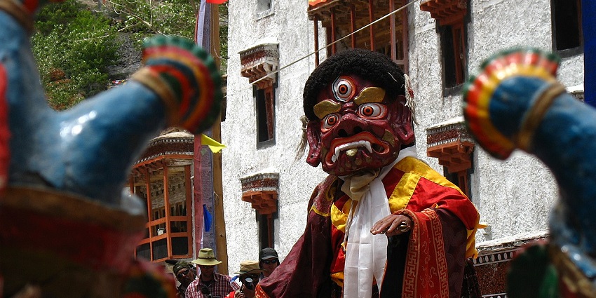 Hemis Festival: vibrant celebration with traditional dances and colourful attire.