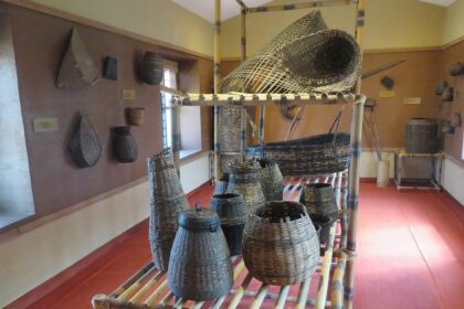 Snap of some historic artefacts inside the Wayanad Heritage Museums, Kerala