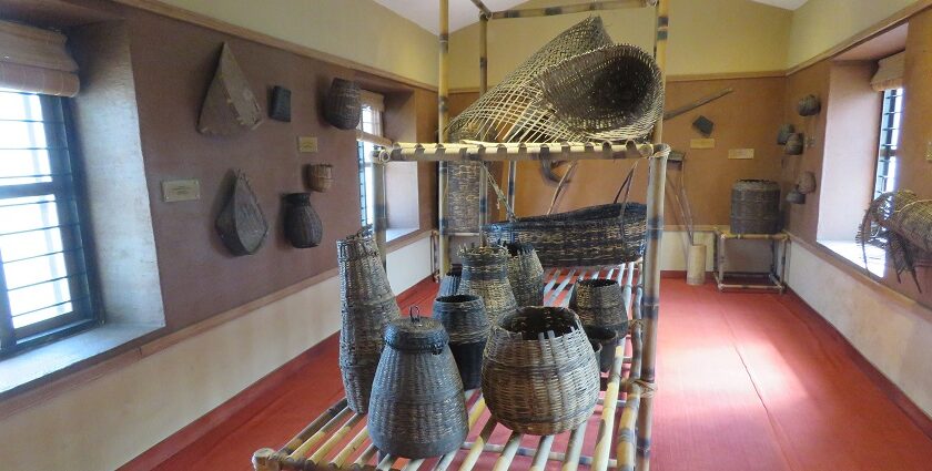 Snap of some historic artefacts inside the Wayanad Heritage Museums, Kerala