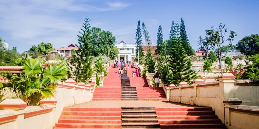 The entrance to Hill palace Museum, explore the halls to witness the royal heritage of Kerala