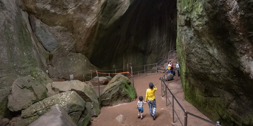 Edakkal Caves in Kerala, India is one of the oldest human settlements ever discovered.
