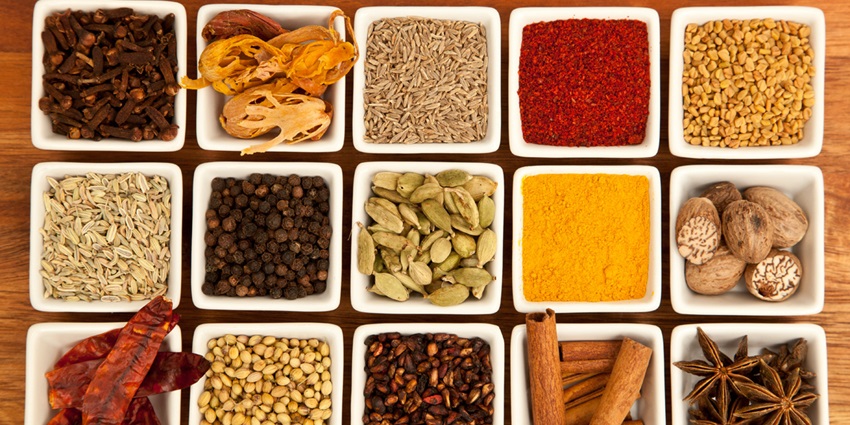 Shop for spices like garam masala and curry powder at the Greenland Spices and Ayurvedics