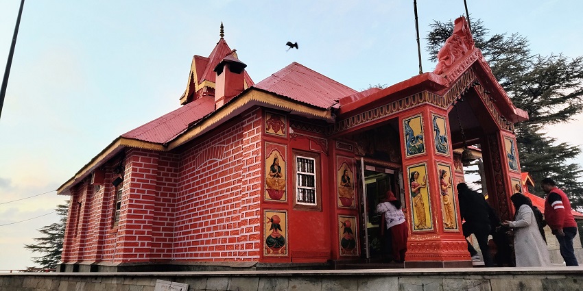 Hill Temple dedicated to the Hindu god Lord Hanuman in Shimla, Himachal Pradesh