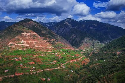 A panoramic view of Jammu with the backdrop of the majestic mountains & lush landscapes