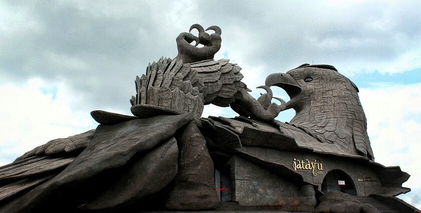 Explore the architectural marvels and stunning wonders at the Jatayu Nature Park.