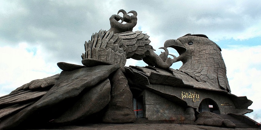Awestruck view of the Jatayu Earth Centre one of the best places to visit in Kollam