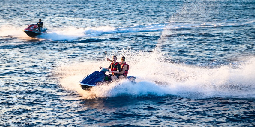 Experience the thrill of Jet Skiing with water sports in Andaman amidst the clear waters