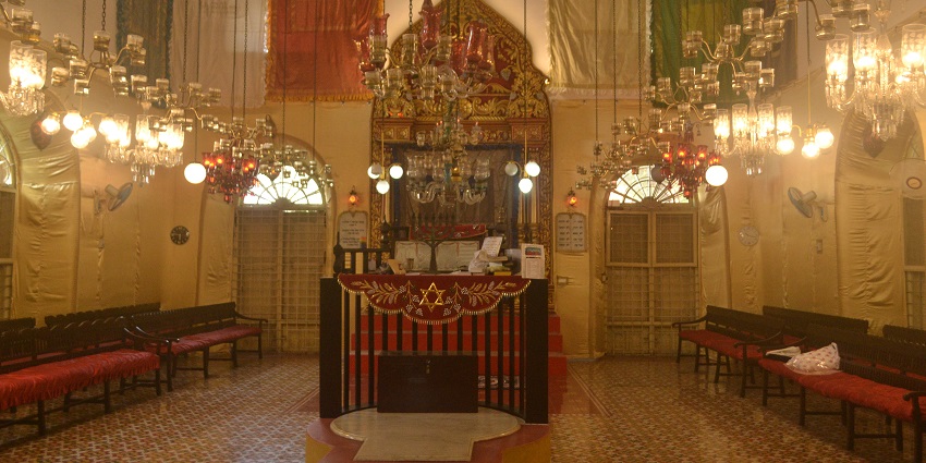 Explore architecture at the Jewish Synagogue, one of the places to visit in Ernakulam.