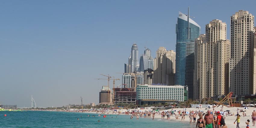 Jumeirah beach residence is a must- destination on your list of beaches in Dubai