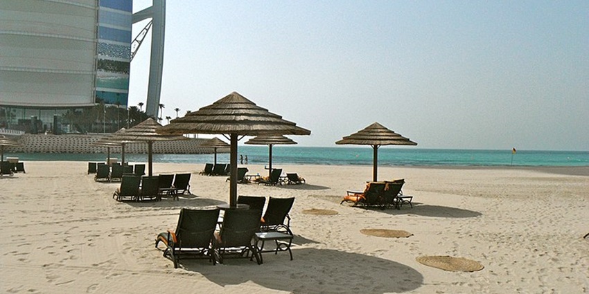 A beautiful beach in Dubai