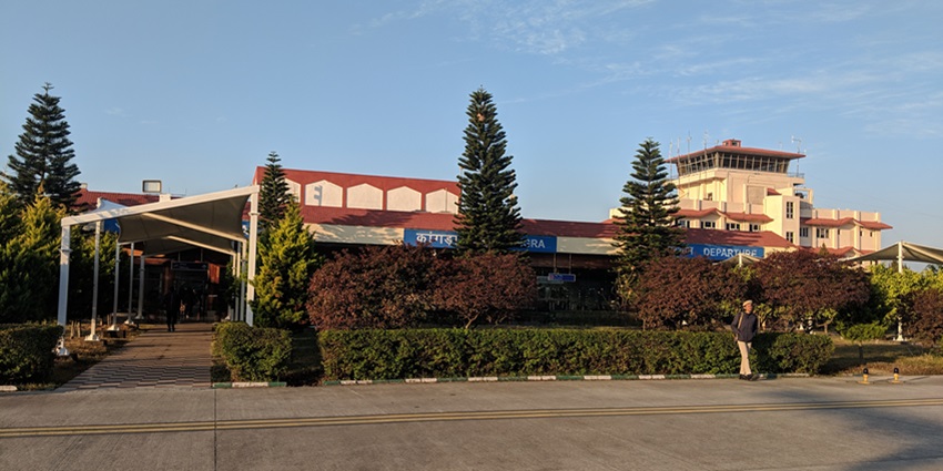 Image of Kangra Airport Terminal, it is the closest - one can visit Bagalamukhi Temple