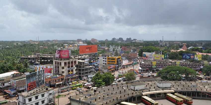 City skyline view of the idyllic Kannur one of the best cities to visit