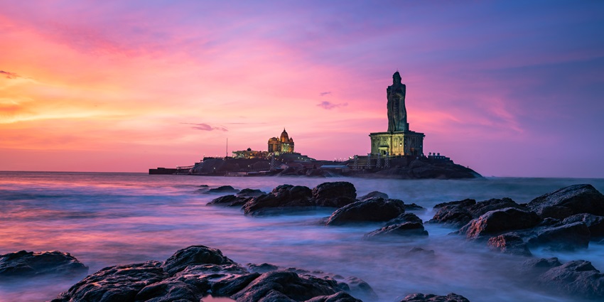 Kanyakumari is a highly revered and one of the best places to visit in August in India.