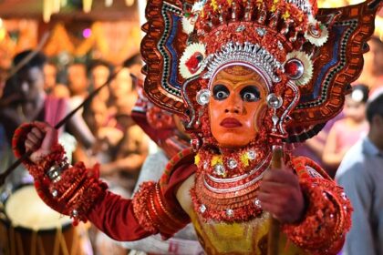 Iconic dance performance based on the ancient text somewhere in Kerala