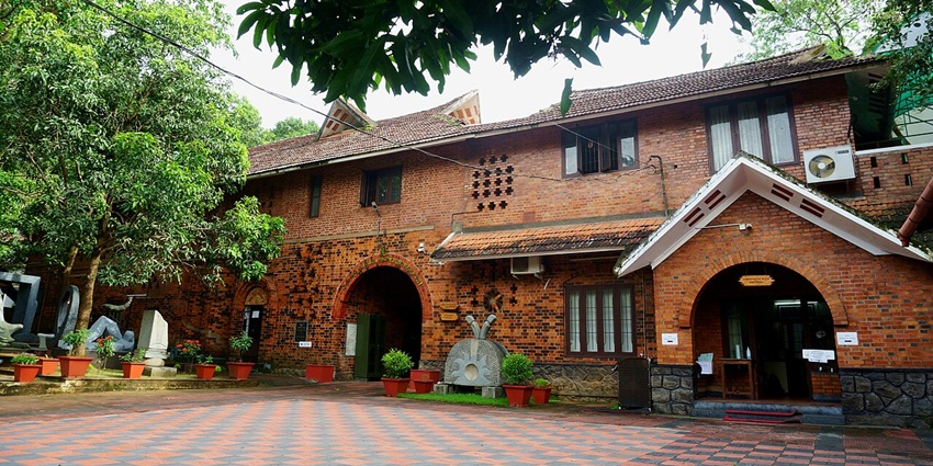 Kerala Lalithakala Akademi Head office at Thrissur, designed by the architect Laurie Baker
