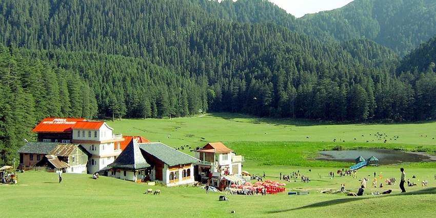 A lush green region in Himachal Pradesh