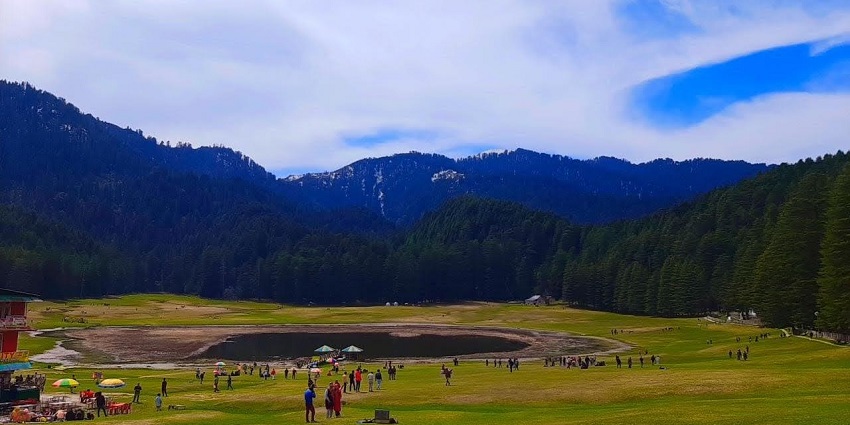Exploring lush landscapes of Khajjiar Lake is one of the best things to do in Dalhousie.