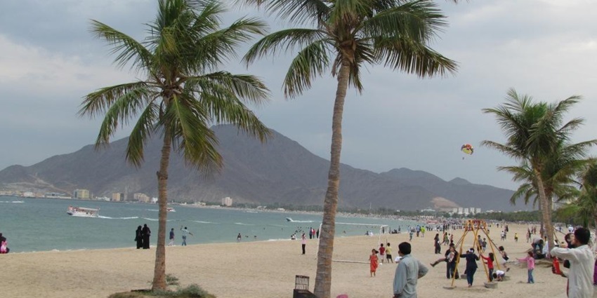 Khorfakkan Beach is one of the clearest beaches in Sharjah with soft white sands.