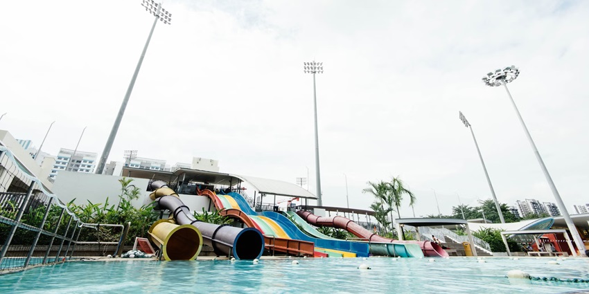 Slide into to soothing cold pool - Thrilling Kizhunna Waterpark in Kannur, Kerala
