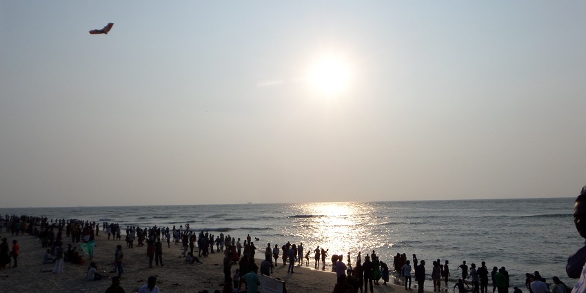 The sunset at the Fort Kochi Beach in Kochi, Kerala is a majestic sight to behold