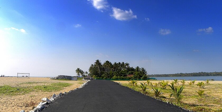 Kollam Coastal Road, offering stunning views of the coastline - waterfalls in Kollam