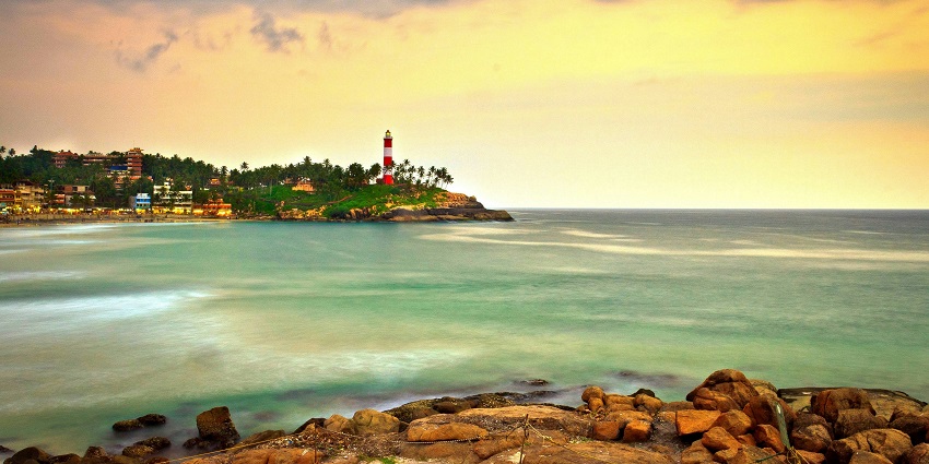 Kovalam is one of the best places to visit in October in India for its gorgeous beaches.