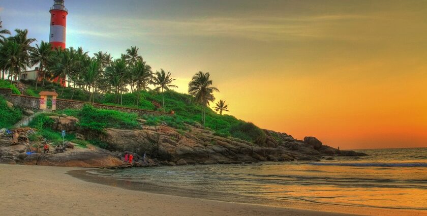 Kovalam Beach is the cleanest beach in this state and is one of the places to visit in Kerala