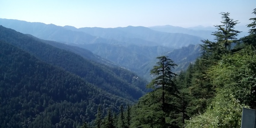 Picturesque view of the forested hills of Kufri, an ideal for your summer trip to Himachal