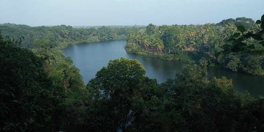 Kulathupuzha view from the mountains - one of the best hill stations near Kollam.