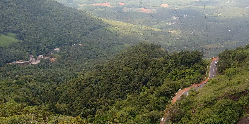 The Lakkidi viewpoint is a point that is run right outside the main gate to the Wayanad.