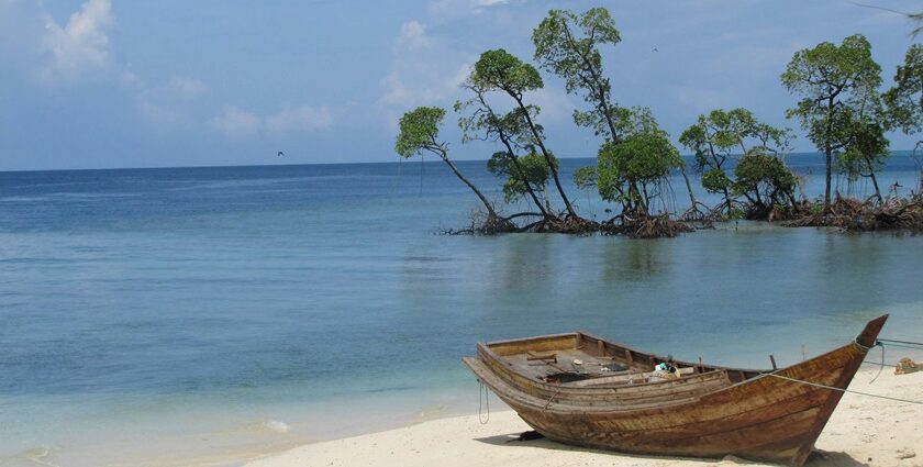 Lamiya Bay Beach is a gorgeous beach in Andaman that is known for its palm-fringed shoreline