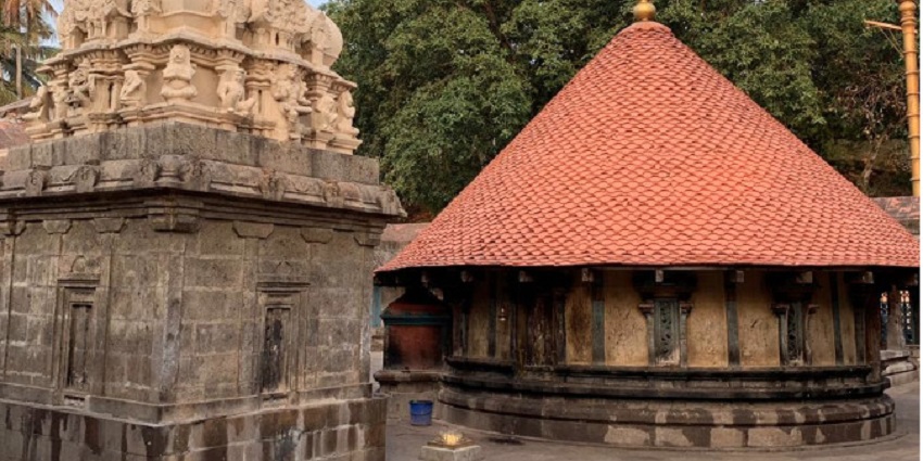The view of one of the revered and spiritual Parsurama temples, in Trivandrum, Kerala.