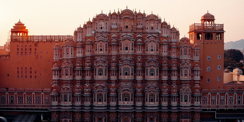 Iconic image of Hawa Mahal of Jaipur a palace frozen in time and architectural beauty