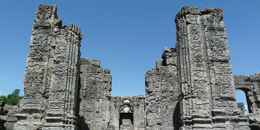 Martand Sun Temple in Anantnag district is one of the places to visit in Kashmir.