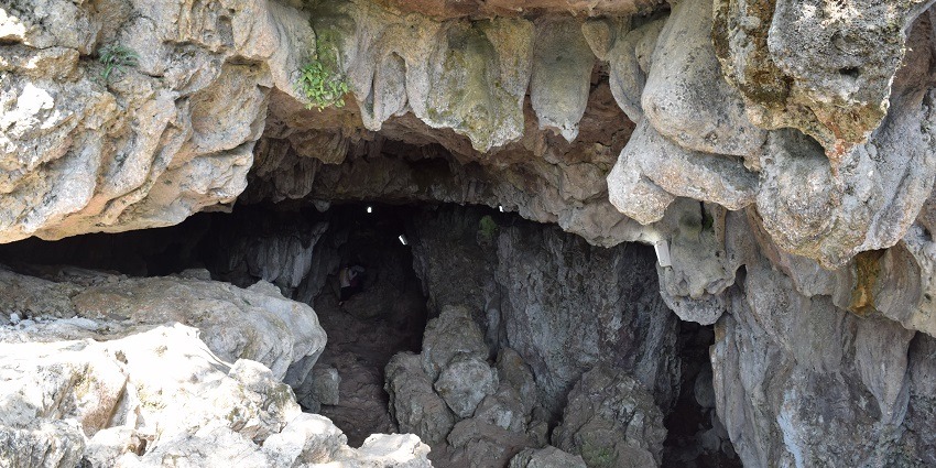 View of Mawsmai Cave in Meghalaya - one of the best places to visit in Mawsynram