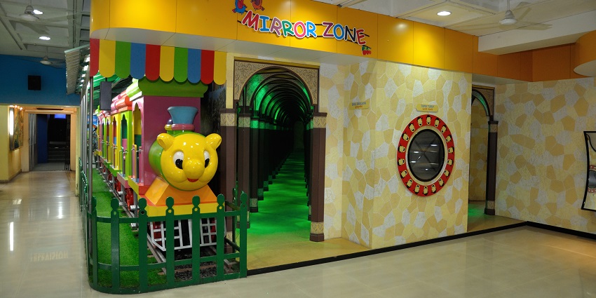 Mirror Zone in the Children's Gallery of the Birla Industrial & Technological Museum.