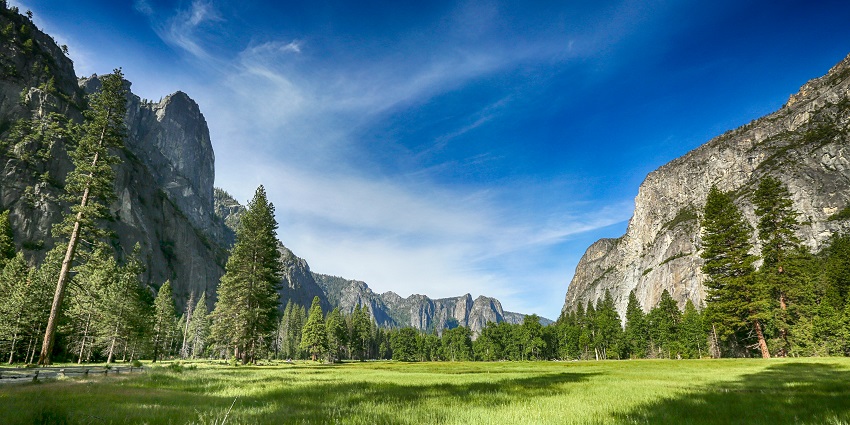 Scenic view of the green meadows of Mount Harriet National Park near this island