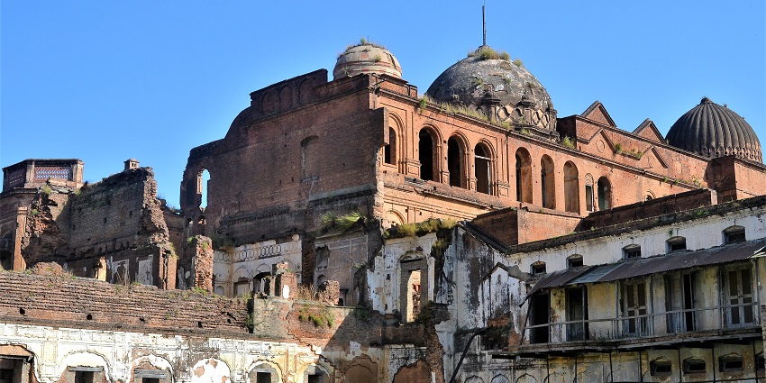 View of the Mubarak Mandi Palace, a heritage place in Jammu that houses an art museum