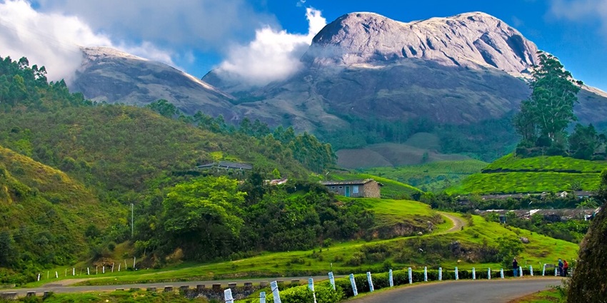 Wonderstruck views of the hilly green lush terrain - Best Hill station near Ernakulam