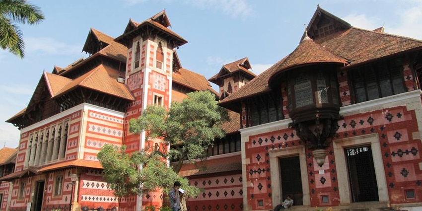Architectural wonders of the Napier Museum and art gallery of Thiruvananthapuram